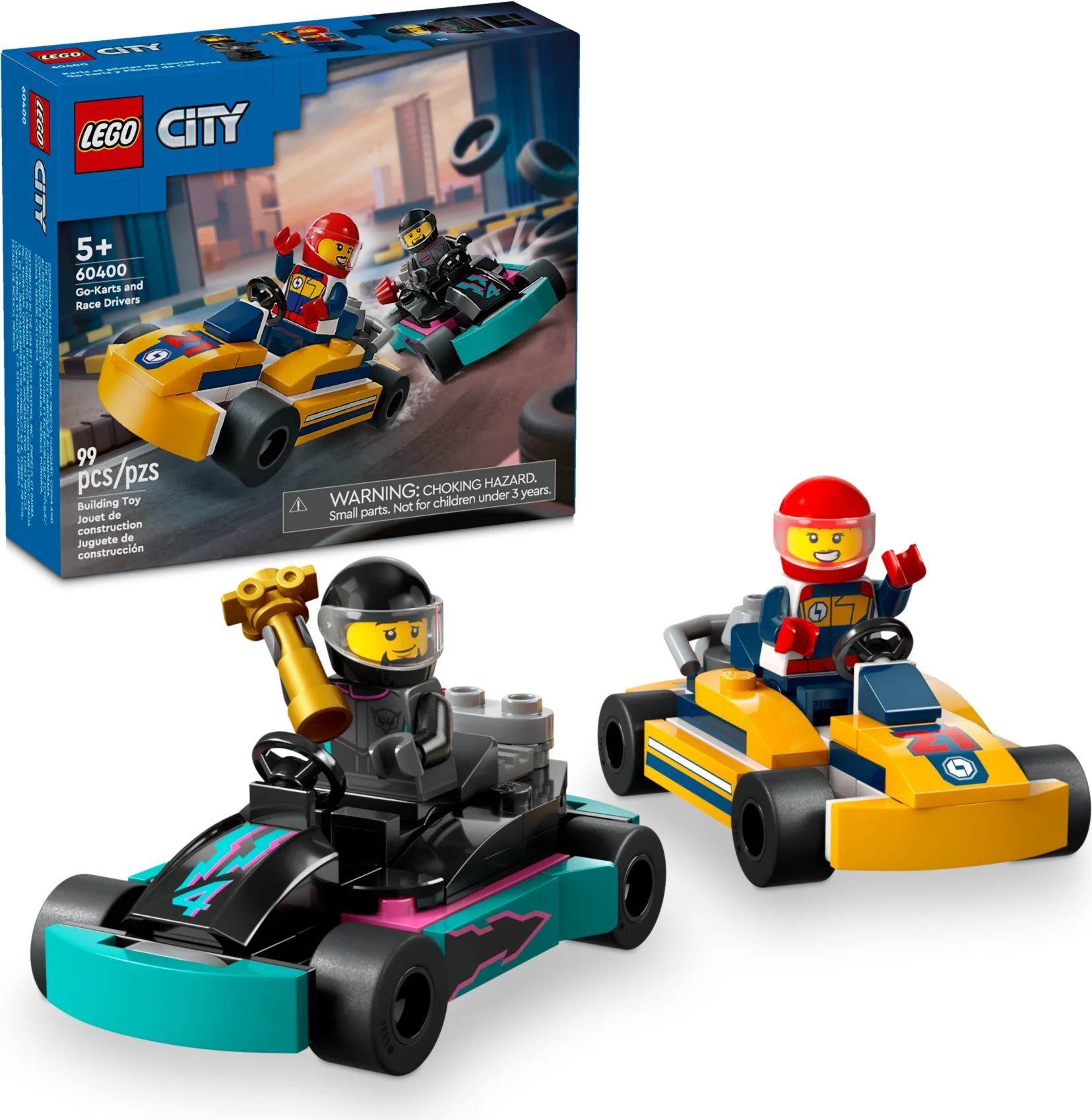 Конструктор LEGO Город Гонщики на картингах 60400