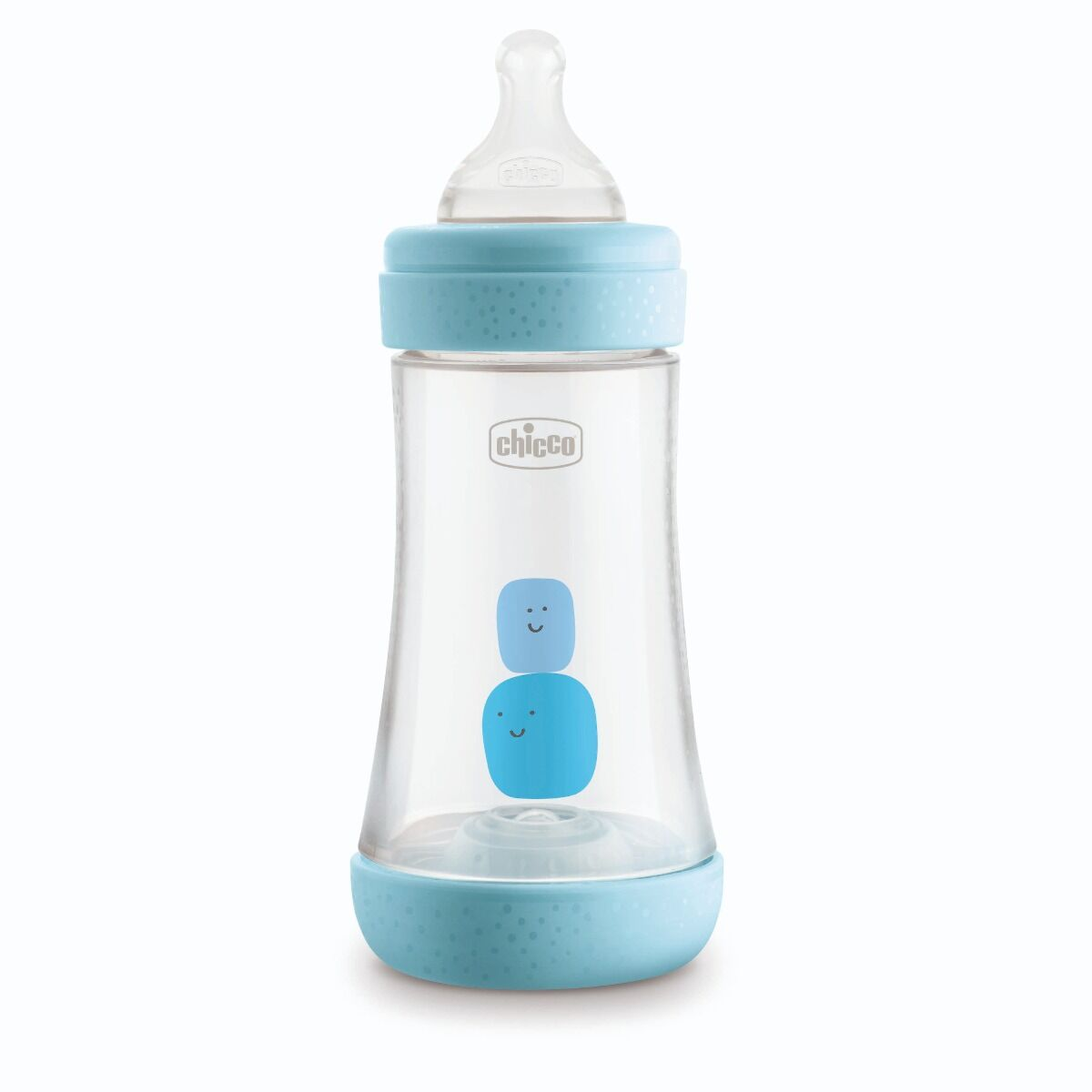 Бутылочка для кормления Chicco Perfect5 силикон 240 мл 2м+ голубая купить,NaN