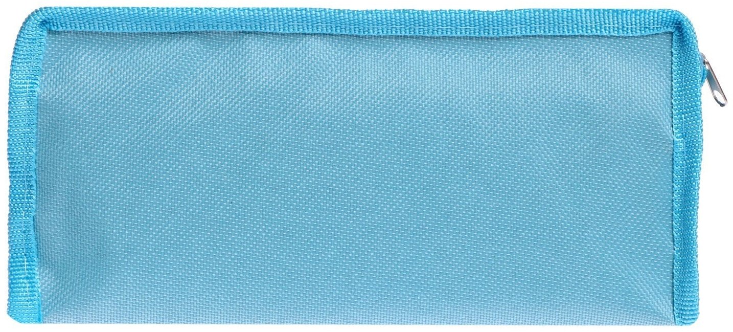 Пенал Calligrata Монстрик, застежка молния, голубой купить,NaN