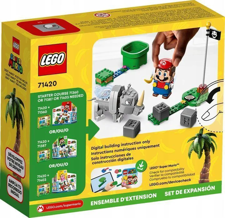Конструкторы LEGO Super Mario Носорог Рэмби 71420 купить,NaN