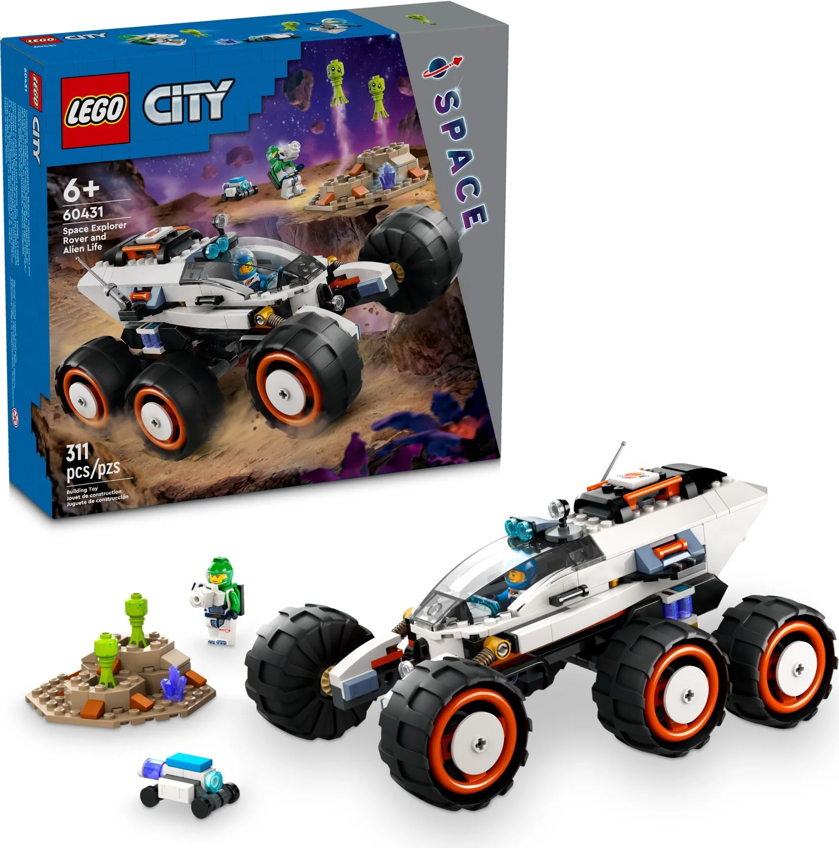 Конструктор LEGO Город Марсоход и инопланетная жизнь 60431 купить,NaN