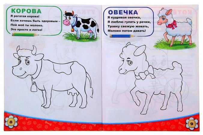 Раскраска Буква-ленд Домашние животные 1293279 купить,NaN