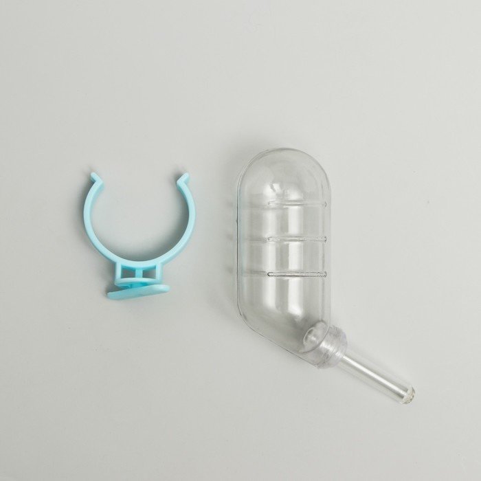 Поилка Пижон 6980838 60 мл голубой, прозрачный