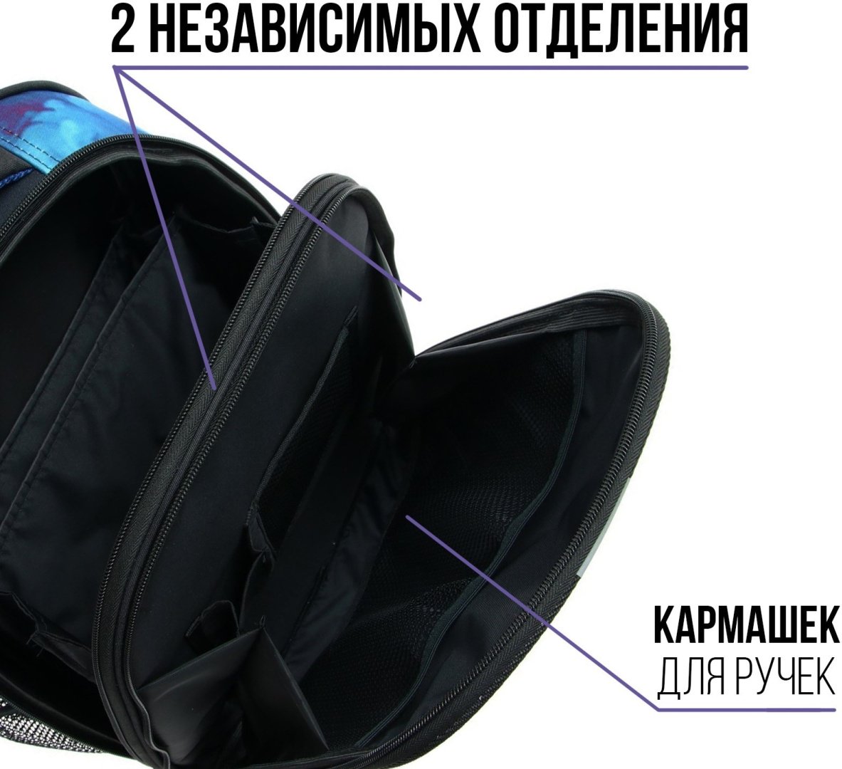 Рюкзак Calligrata текстиль, оксфорд черный купить,NaN