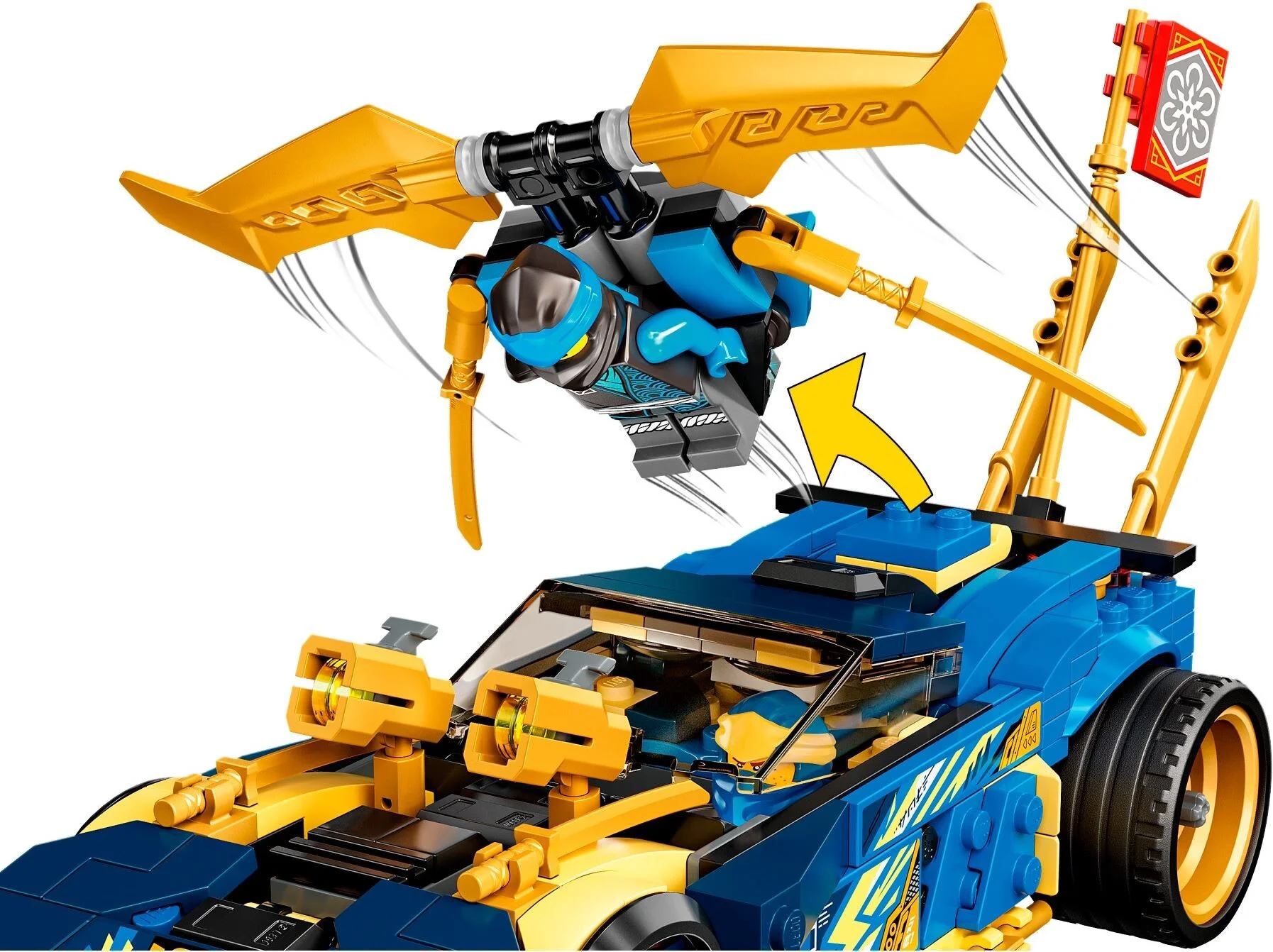 Конструктор LEGO Гоночный автомобиль ЭВО Джея и Нии Ninjago 71776 купить,NaN