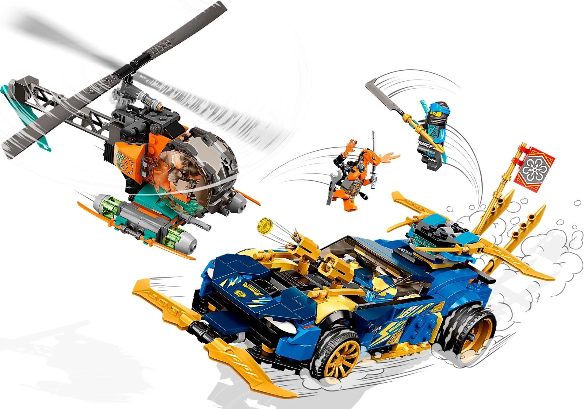 Конструктор LEGO Гоночный автомобиль ЭВО Джея и Нии Ninjago 71776 купить,NaN