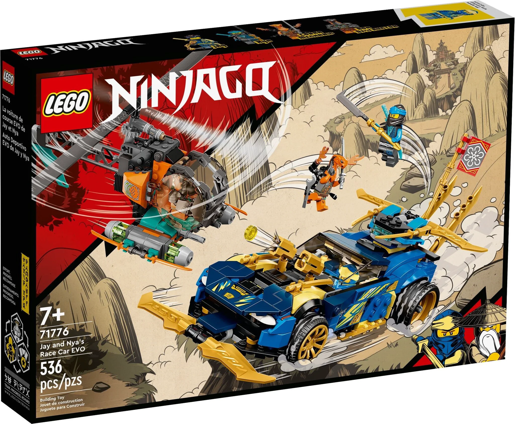Конструктор LEGO Гоночный автомобиль ЭВО Джея и Нии Ninjago 71776 купить,NaN