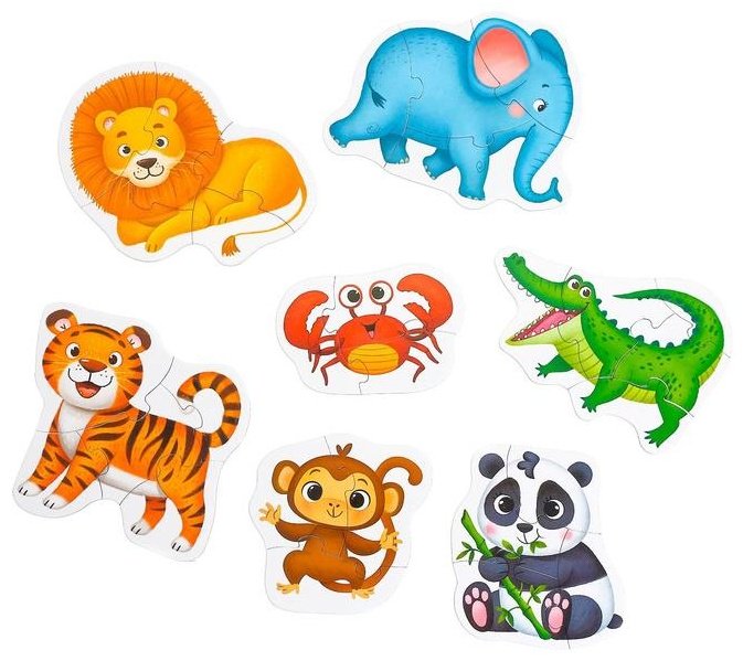 Пазл Puzzle Time «Такие разные зверята» 5800952 купить,NaN