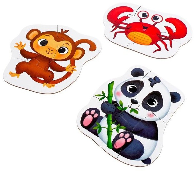 Пазл Puzzle Time «Такие разные зверята» 5800952 купить,NaN