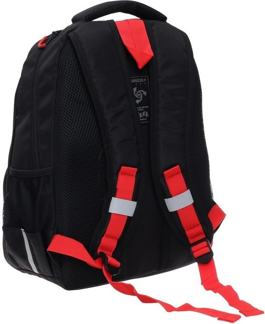 Рюкзак Grizzly пластик, текстиль черный купить,NaN