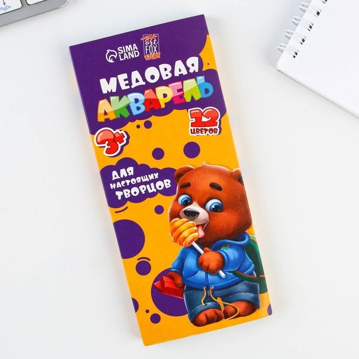 Краски ArtFox 169620 мультиколор 12 шт купить,NaN