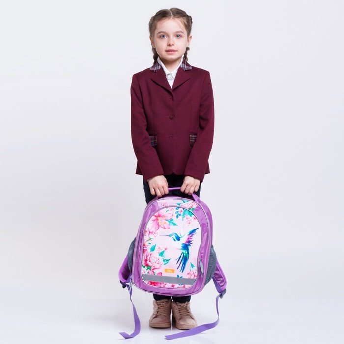 Рюкзак Calligrata пластик, текстиль розовый, голубой, сиреневый купить,NaN