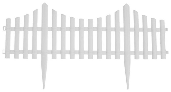 Greengo ограждение для грядок 3296968 белый купить,NaN