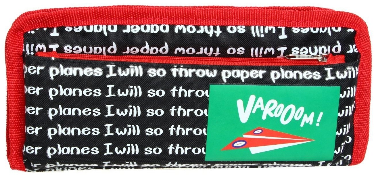 Пенал Calligrata Шрифт, застежка молния, красный купить,NaN