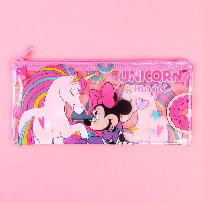 Пенал Disney Минни Маус Unicorn Magic, застежка молния, мультиколор купить,NaN