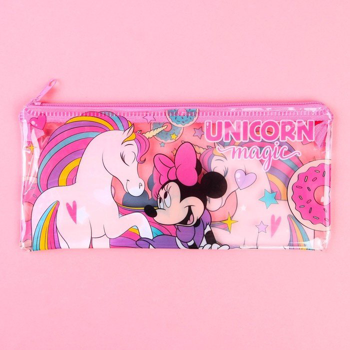 Пенал Disney Минни Маус Unicorn Magic, застежка молния, мультиколор купить,NaN