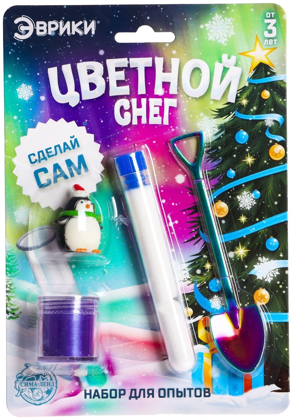 Эврики Цветной снег фиолетовый 6495353 купить,NaN
