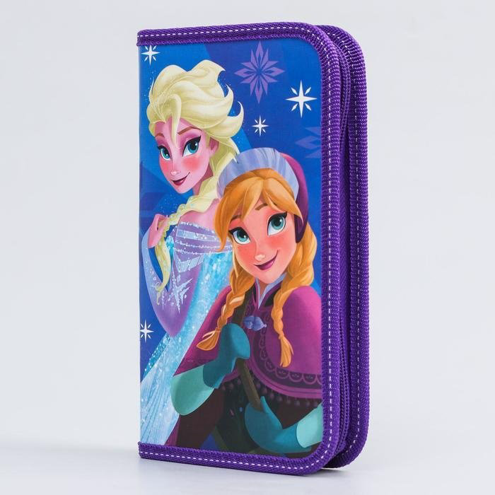 Пенал Disney Холодное сердце, застежка молния, фиолетовый купить,NaN