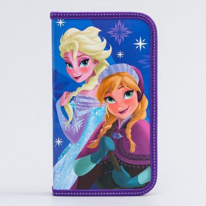 Пенал Disney Холодное сердце, застежка молния, фиолетовый купить,NaN