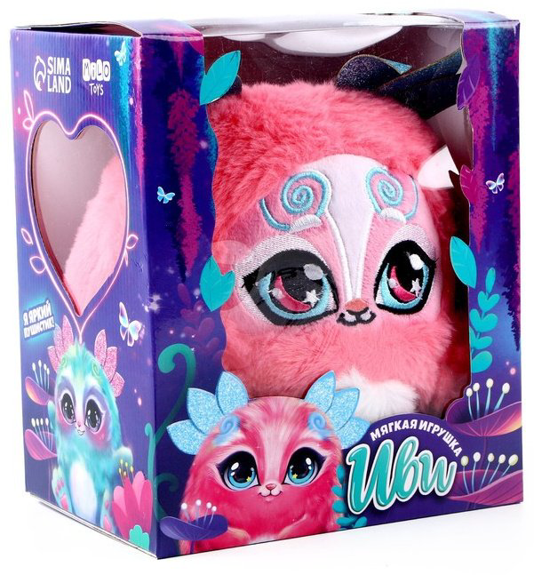 Мягкая игрушка Milo toys Мягкая игрушка «Монстрик», цвет розовый, высота 18 см, мультиколор купить,NaN
