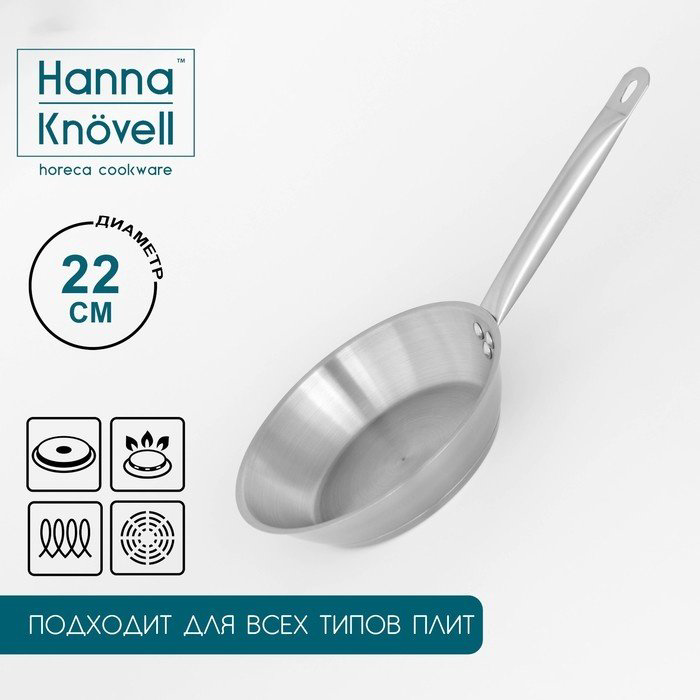 Сковорода Hanna Knovell 22 см с антипригарным покрытием, сталь купить,NaN