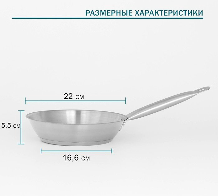 Сковорода Hanna Knovell 22 см с антипригарным покрытием, сталь купить,NaN