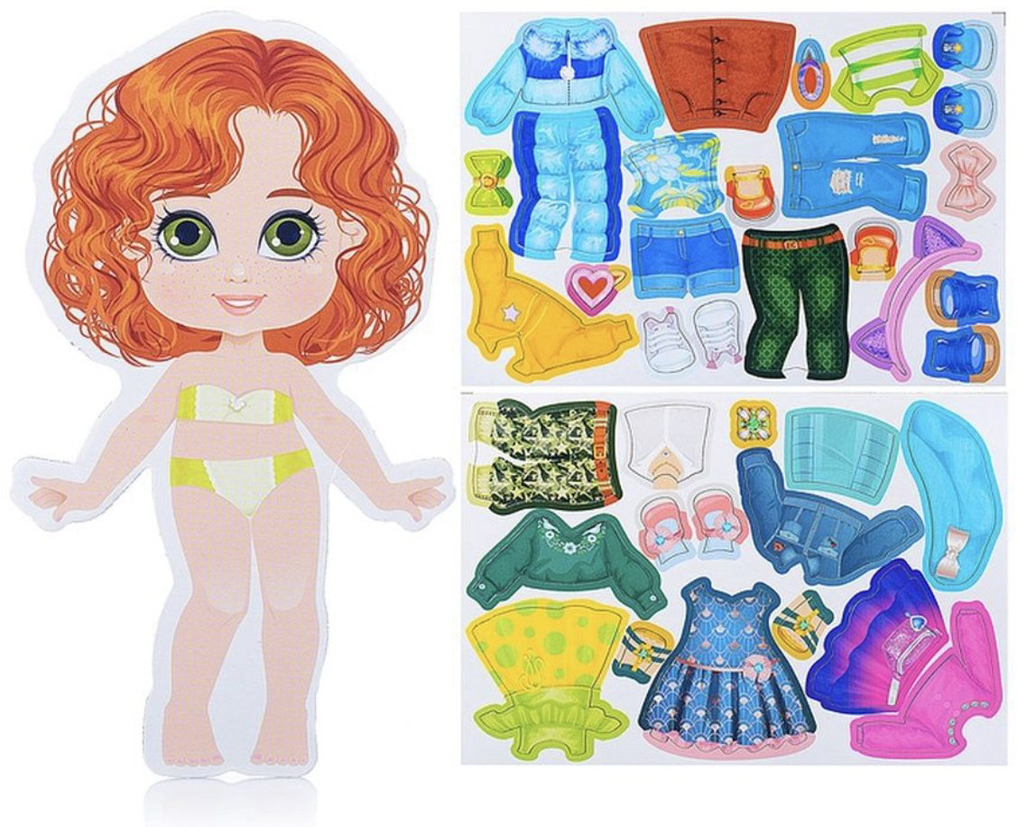 Магнитная игра Десятое Королевство Кукла на магнитах с одеждой купить,NaN