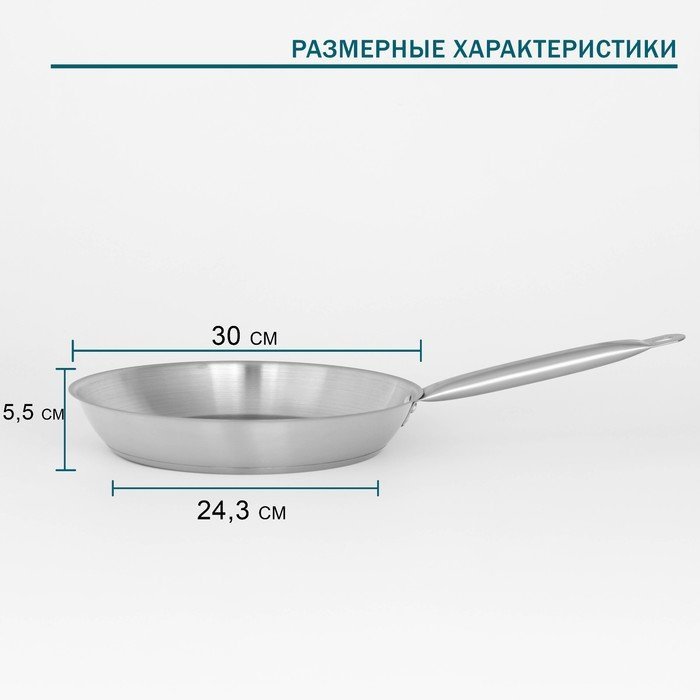 Сковорода 30 см , сталь купить,NaN