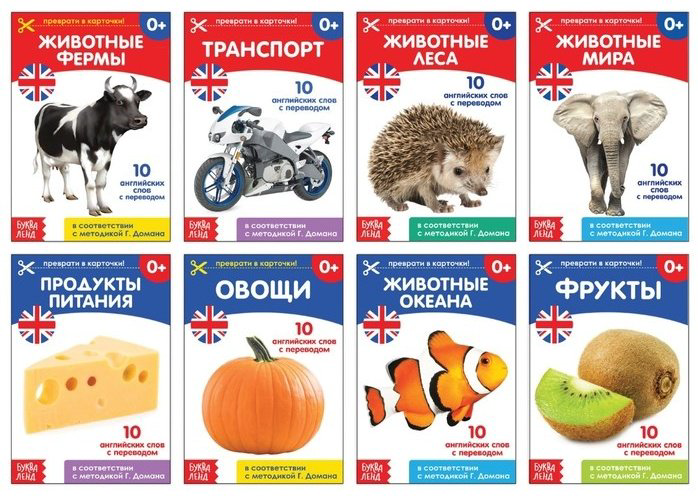 Книга Карточки Домана на английском языке купить,NaN