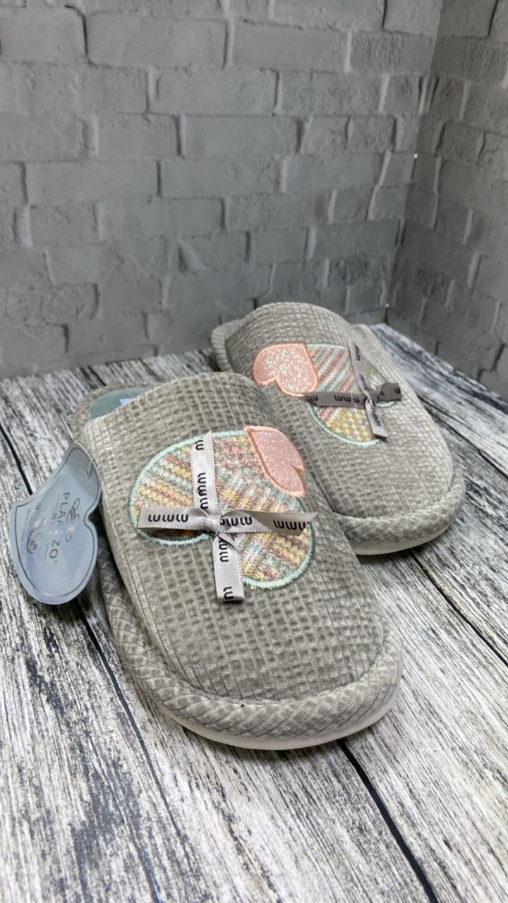 Тапочки Plaazzo бирюзовый, серый купить,NaN