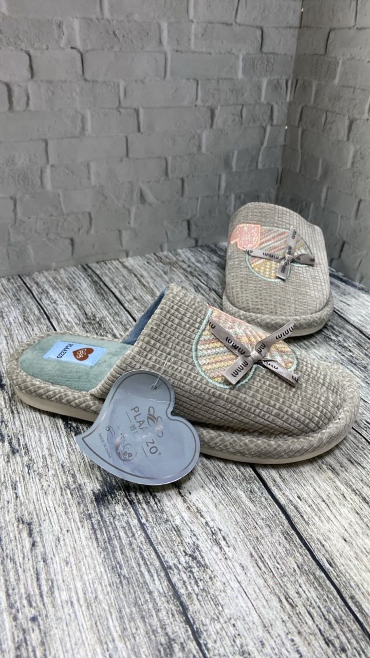 Тапочки Plaazzo бирюзовый, серый купить,NaN