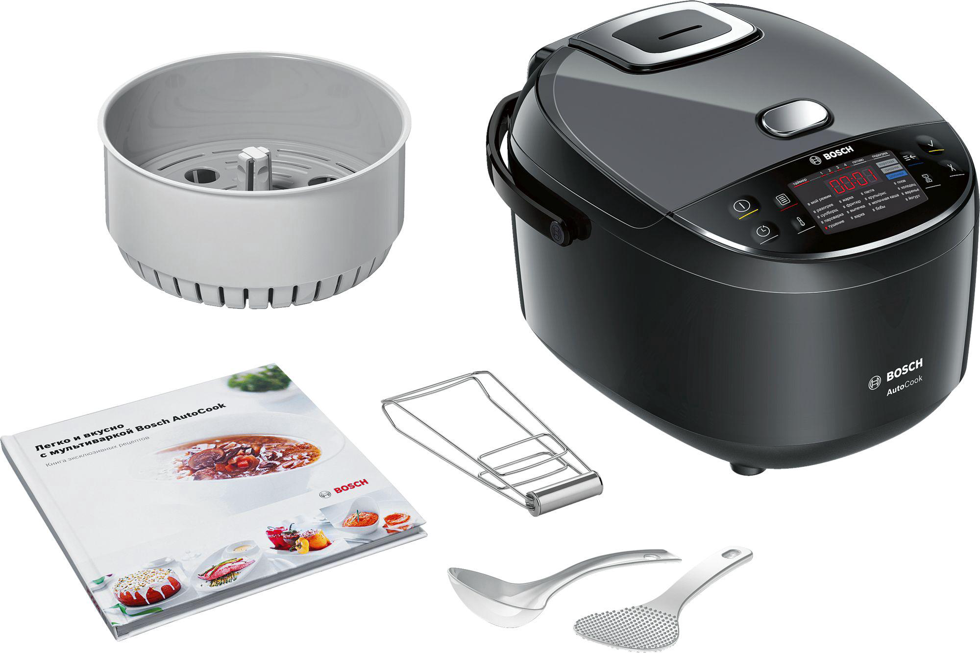 Мультиварка Bosch MUC22B42RU черная купить,NaN