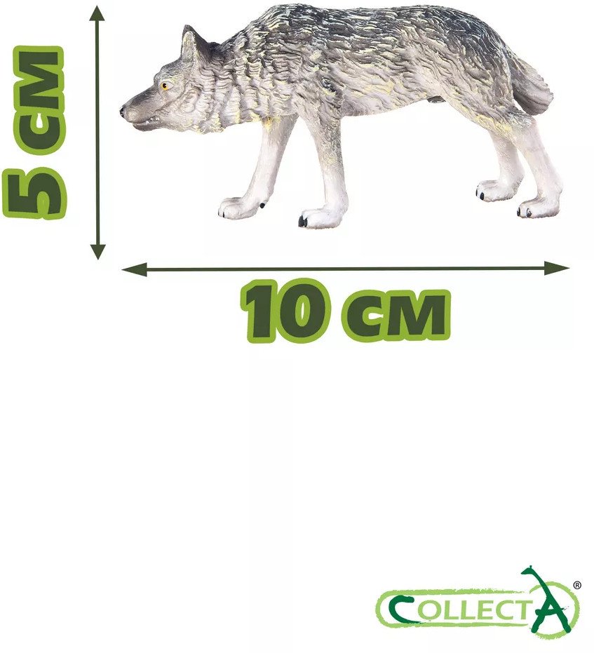 Фигурка Collecta волк 5 см 1 шт купить,NaN