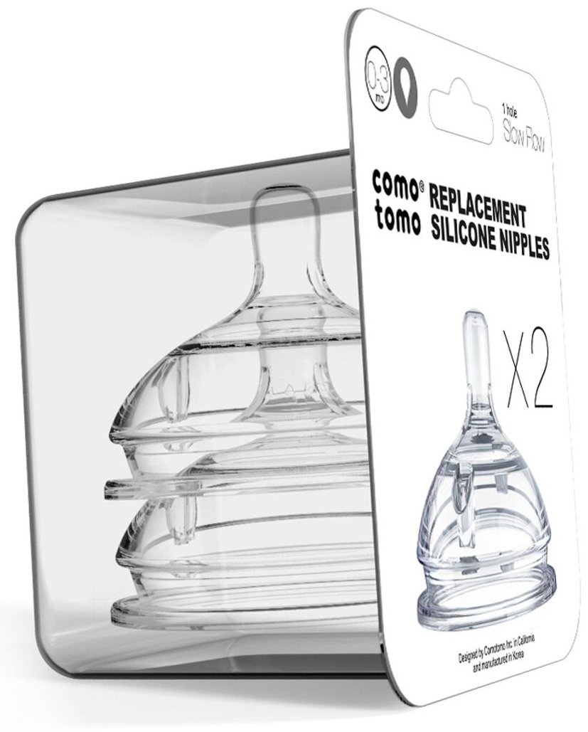 Соска для бутылочки Comotomo 0-3 NT4-EN, 2 шт купить,NaN