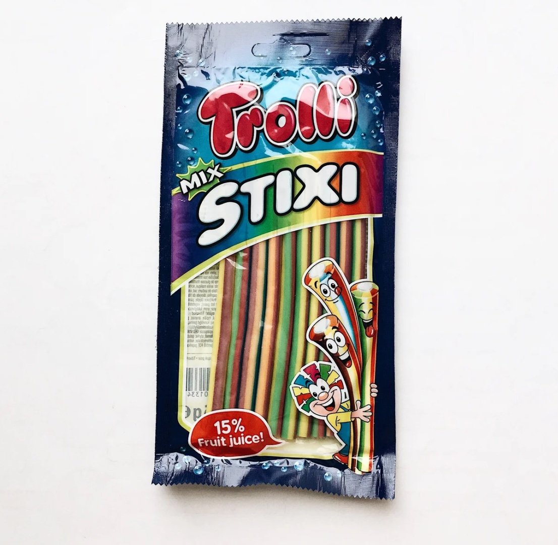 Мармелад Trolli Stixi Mix жевательный 85 г купить,NaN