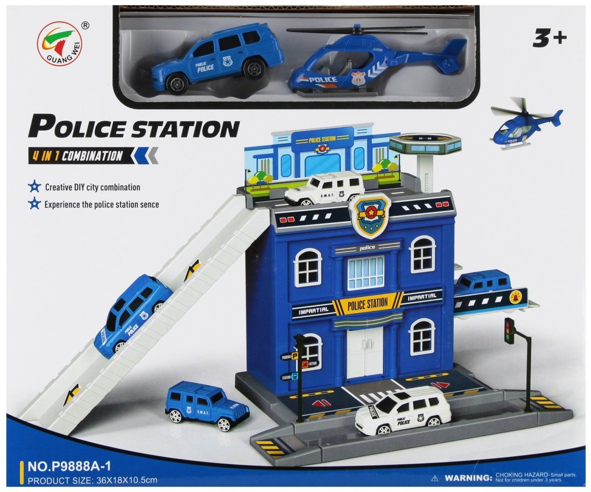 Паркинг GuangWei Police station мультиколор купить,NaN