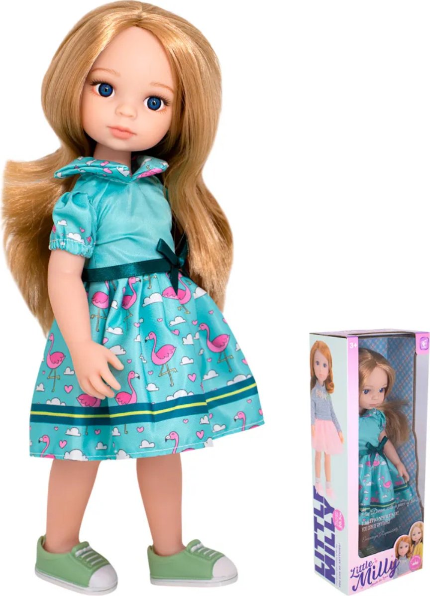 Кукла-модель Little Milly Блондинка в голубом платье 30 см купить,NaN