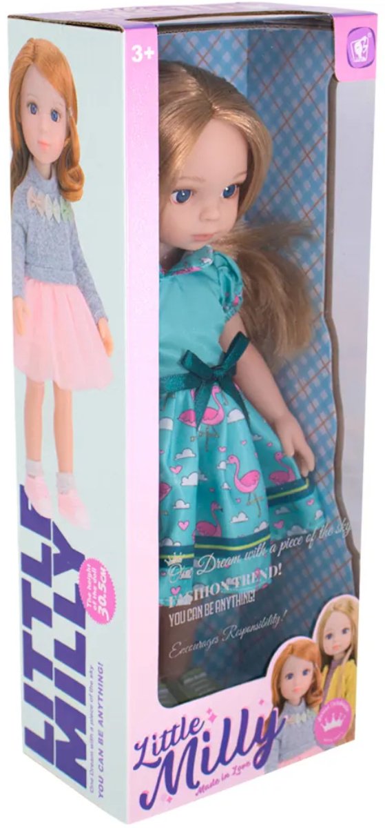 Кукла-модель Little Milly Блондинка в голубом платье 30 см купить,NaN