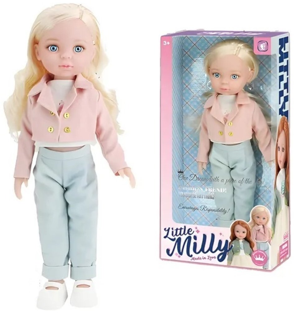 Кукла-модель Little Milly Блондинка в розовом жакете 35 см купить,NaN