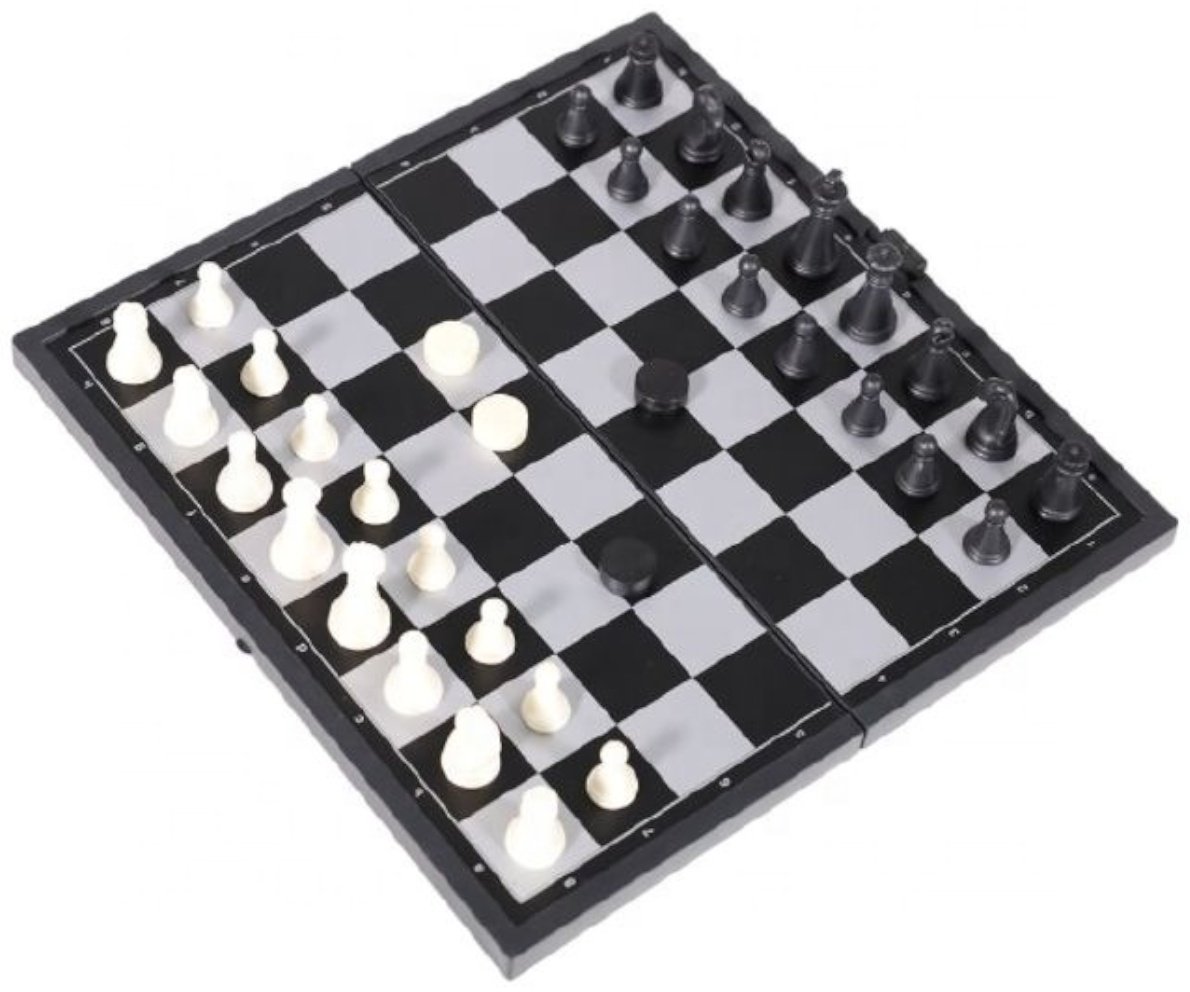Шахматы и шашки 2 в 1 магнит 32x32 см купить,NaN