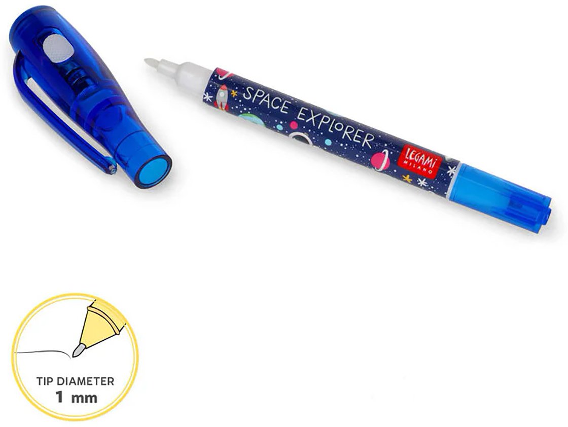 Ручка шариковая Legami Magic Pen - Space 1 шт, 1 мм, цвет чернил синий купить,NaN