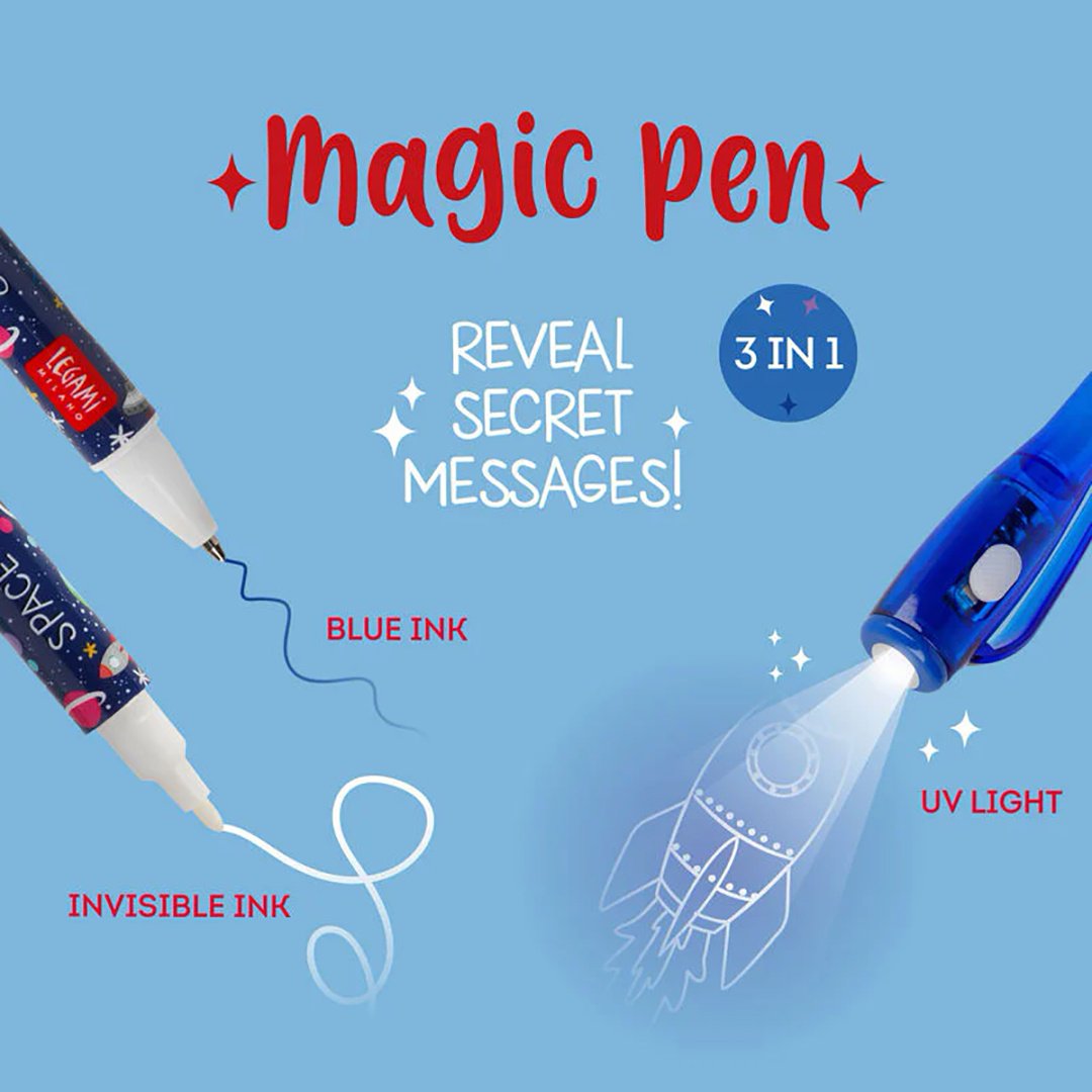 Ручка шариковая Legami Magic Pen - Space 1 шт, 1 мм, цвет чернил синий купить,NaN