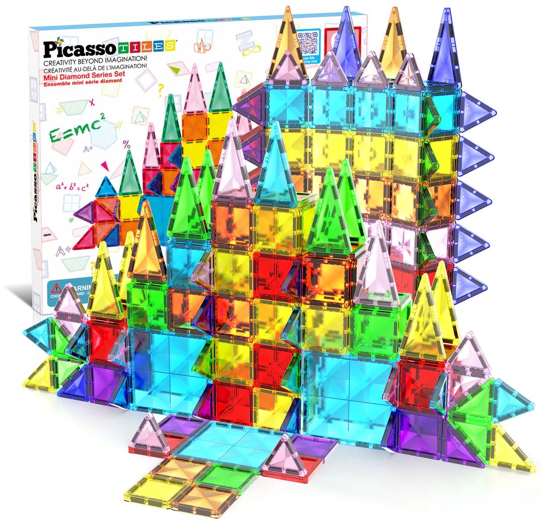 Конструктор PicassoTiles Магнитный конструктор PTM60, деталей 60 шт купить,NaN