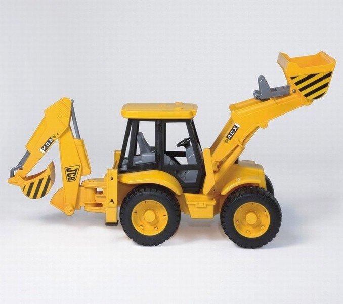 Спецтехника Bruder Экскаватор–погрузчик колёсный JCB 4CX желтый купить,NaN