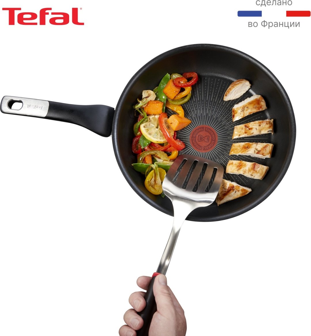 Сковорода Tefal G6 UNLIMITED IH 22 см с антипригарным покрытием, алюминий купить,NaN