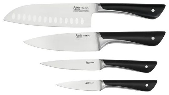 Нож набор ножей Tefal Jamie Oliver, лезвие: нержавеющая сталь 4 шт купить,NaN
