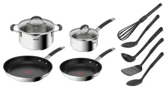 Tefal смешанный набор G744SB74 сталь 11 в 1 купить,NaN