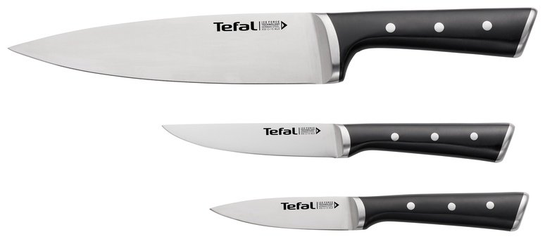 Набор ножей Tefal Ice Force, лезвие: нержавеющая сталь 3 шт купить,NaN