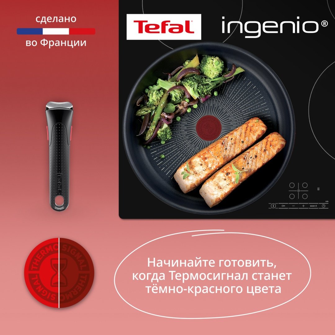 Набор посуды со съемной ручкой Tefal Ingenio Unlimited 3 предмета 22/26 см L7639032 купить,NaN