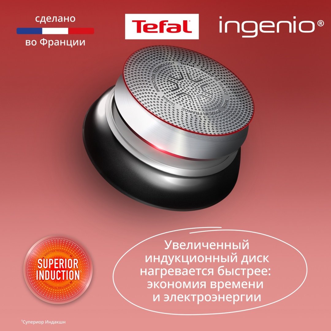 Набор посуды со съемной ручкой Tefal Ingenio Unlimited 3 предмета 22/26 см L7639032 купить,NaN